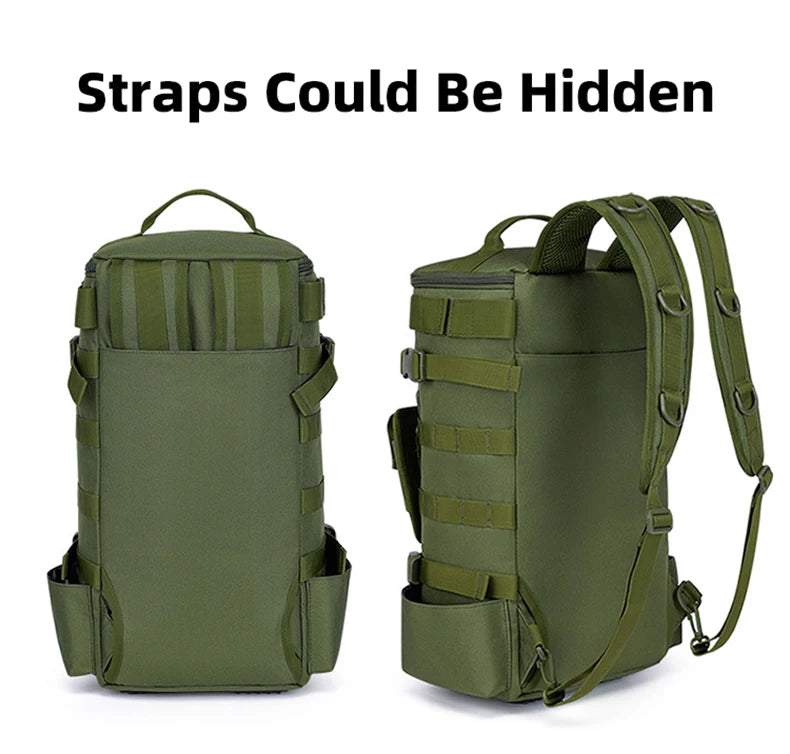 Tactical Fishing Backpack – Multifunctional Tackle Bag with Rod Holders & Outdoor Storage for Camping, Hiking & Fishing