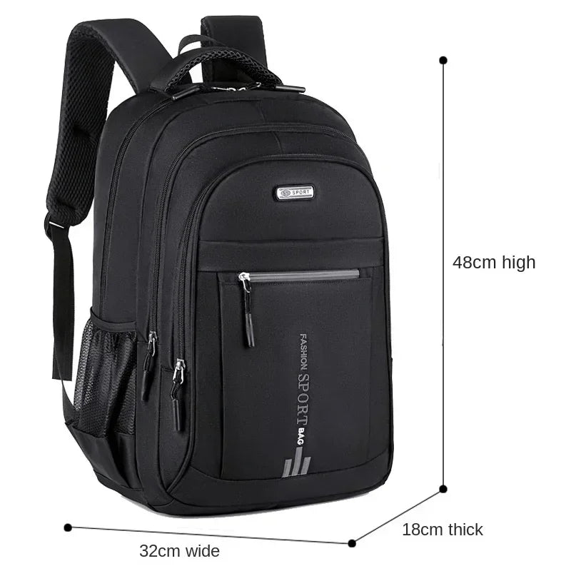 Men’s Oxford Business Backpack – Waterproof Laptop Bag, Leisure Travel & High School Student Bag