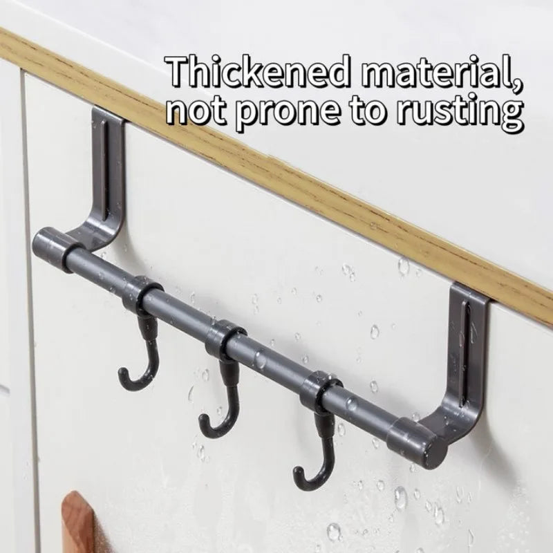 Stainless Steel Door Back Towel Rack – Multi-Purpose Kitchen & Home Holder