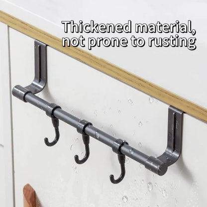 Stainless Steel Door Back Towel Rack – Multi-Purpose Kitchen & Home Holder