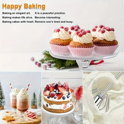 Stainless Steel Egg Beater – Semi-Automatic Hand Mixer for Baking & Cooking
