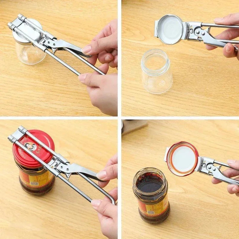 Adjustable Multi-Function Stainless Steel Bottle & Jar Opener | Labor-Saving Kitchen Tool
