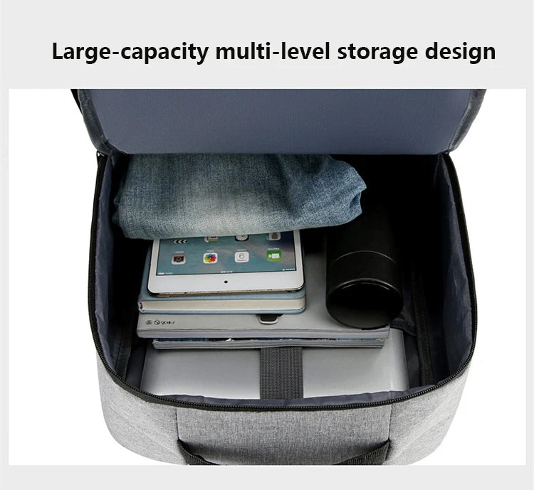 Waterproof Business Backpack for Men – USB Charging 15.6” Laptop Bag, Large Capacity School & Travel Backpack