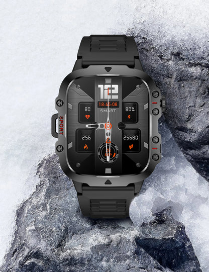 LIGE Outdoor Smart Watch Men – 2.01" Screen, Waterproof, Bluetooth Call & AI Voice for Android & iOS