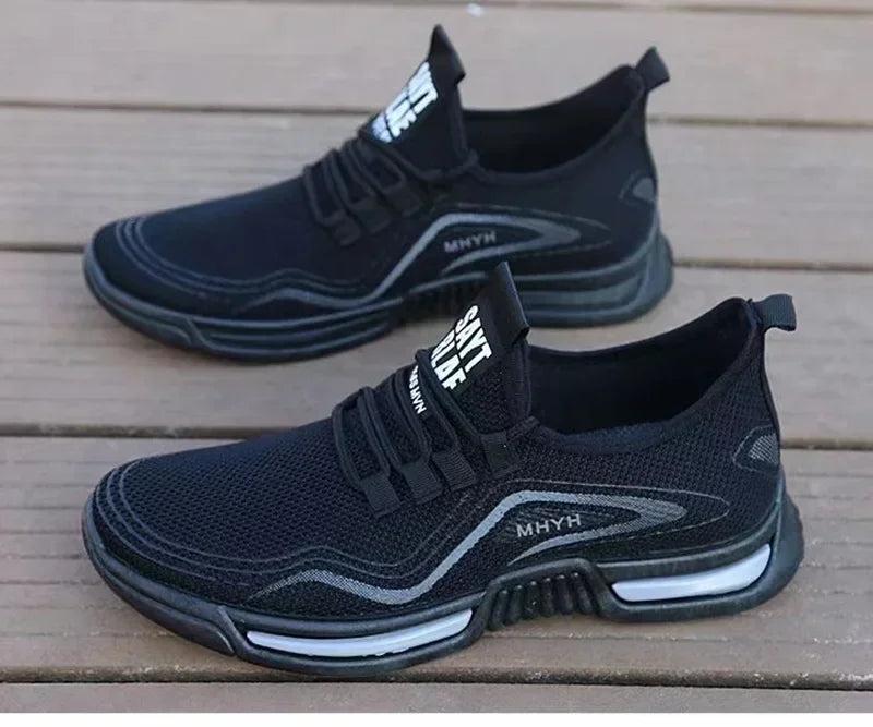Men’s Slip-On Fashion Sneakers – Breathable Sport Running Shoes for Training, Gym & Walking