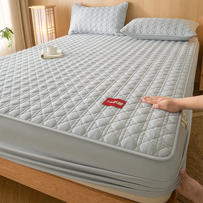 Class A Waterproof Antibacterial Mattress Cover | Mite-Resistant Padded Bed Sheet | Four-Season Universal Bed Cover