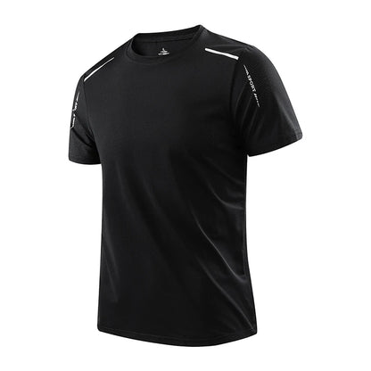 CHRLCK Men’s Quick-Dry Running T-Shirt – Breathable Outdoor Sports Short Sleeve Tee for Summer