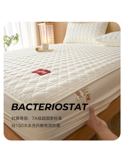 Class A Waterproof Antibacterial Mattress Cover | Mite-Resistant Padded Bed Sheet | Four-Season Universal Bed Cover