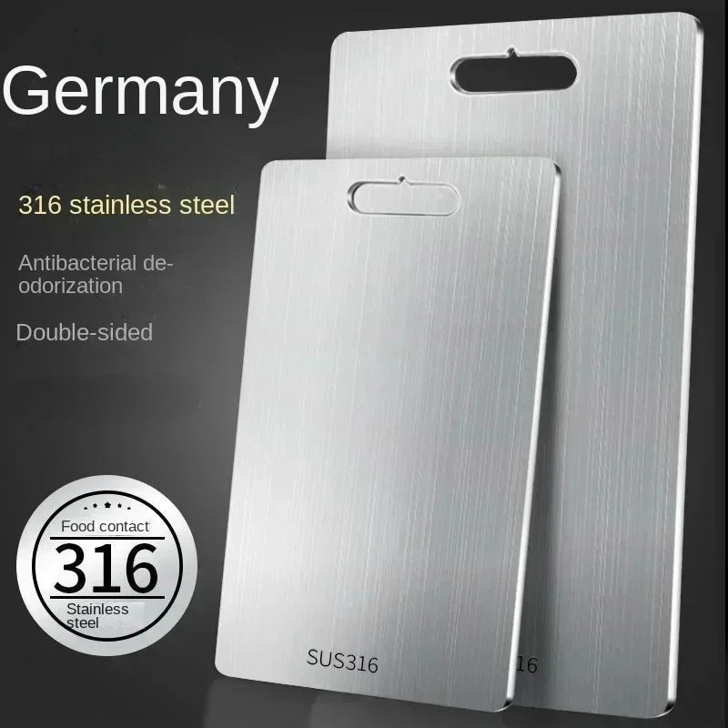 316 Stainless Steel Chopping Board – Double-Sided Cutting & Kneading Board