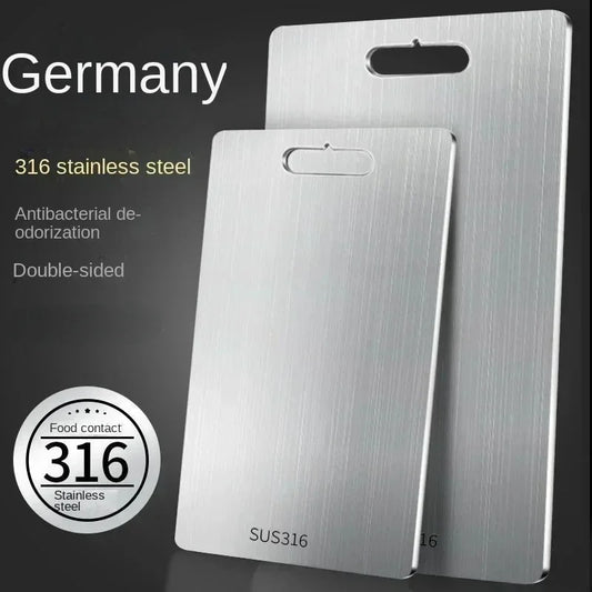 316 Stainless Steel Chopping Board – Double-Sided Cutting & Kneading Board