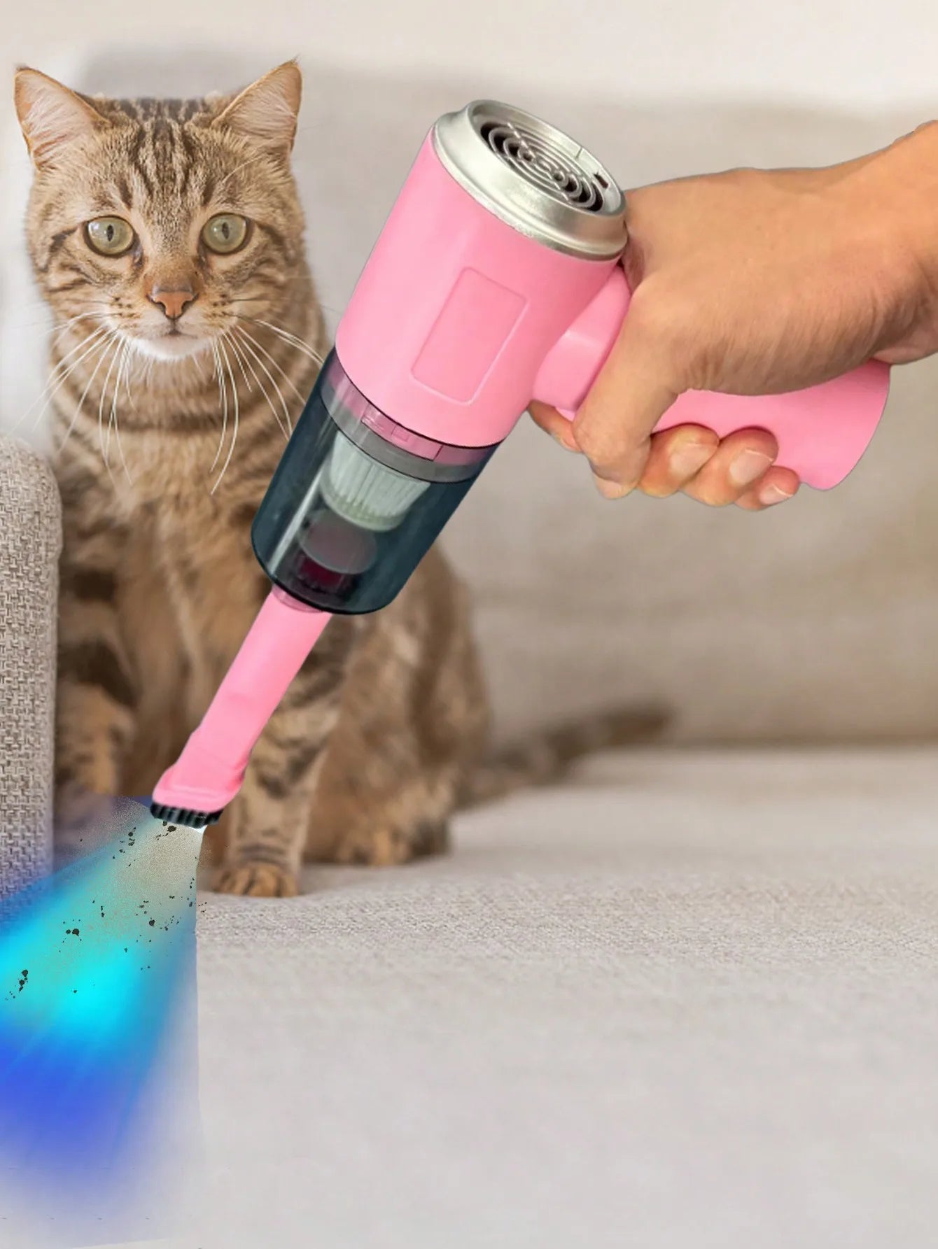 3-in-1 Vacuum Cleaner – USB Rechargeable Suction & Blowing Mini Vacuum for Car & Home