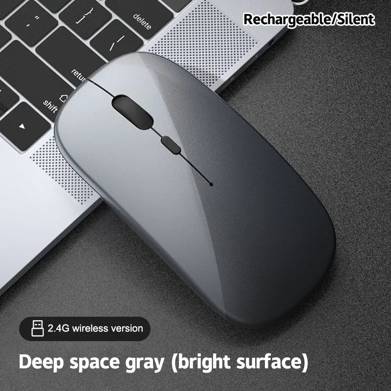 Portable Wireless Mouse Bluetooth 2.4GHz Dual Mode | Silent Ergonomic Mouse for Laptop, PC & MacBook