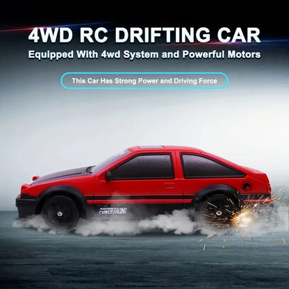 Remote Control Car, Drift Stunt Car With LED Light Glow, 14KM/ H High Speed, RC Car With Rechargeable Battery, Toy Car