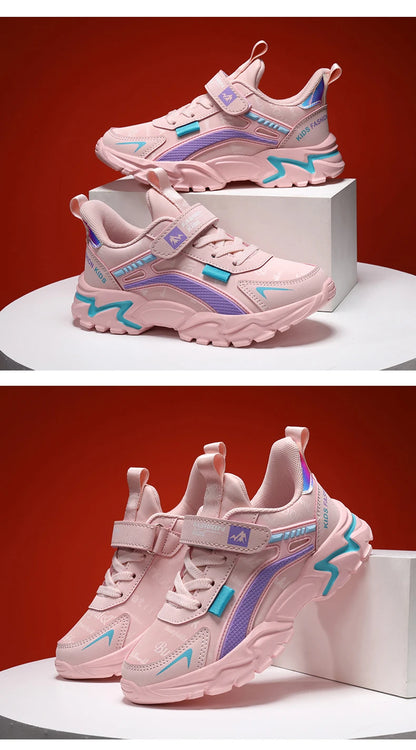 Kids Girls Running Shoes – Breathable, Non-Slip Sneakers for School, Sports & Outdoor Activities