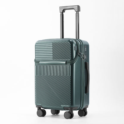 US Multi-Functional Front Fastening Luggage – Large Capacity Travel Suitcase