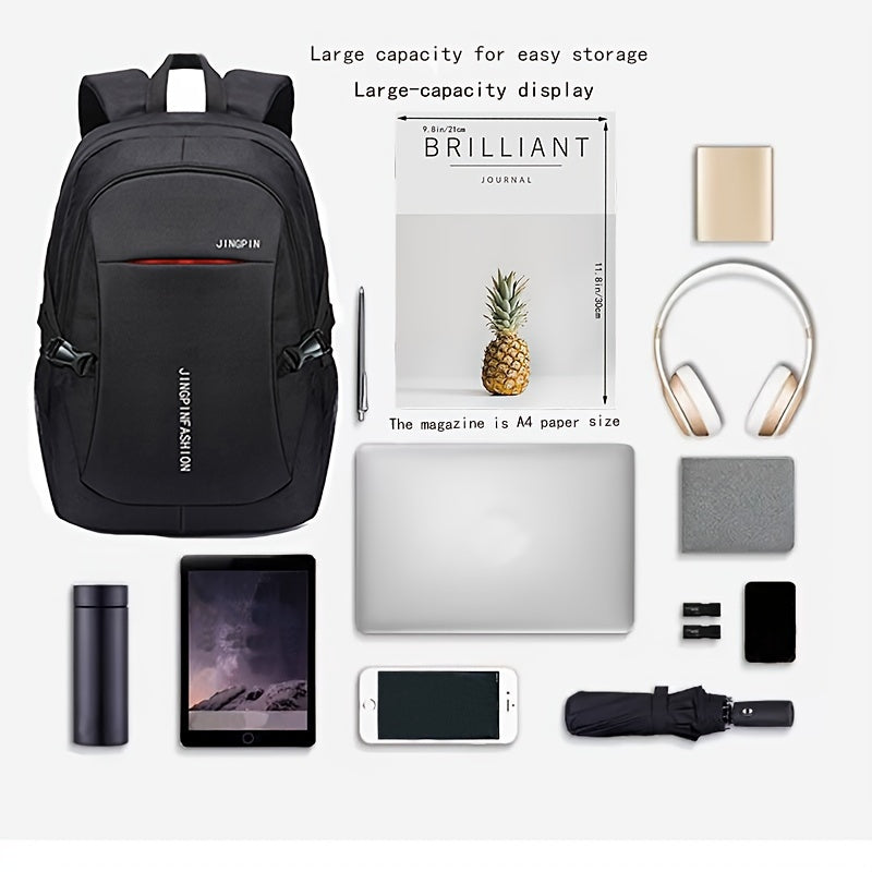 Men’s Oxford Backpack – Waterproof Business Laptop Bag, Casual Travel Rucksack & Student Schoolbag
