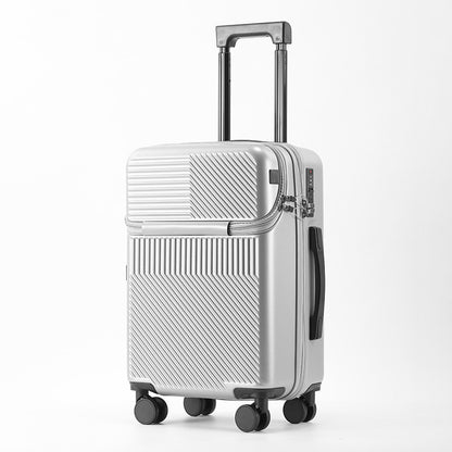 US Multi-Functional Front Fastening Luggage – Large Capacity Travel Suitcase